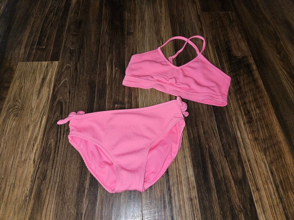 Thereabouts Little & Big Girls Pink Bikini Set Size XL(16)